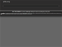 Tablet Screenshot of plds.org